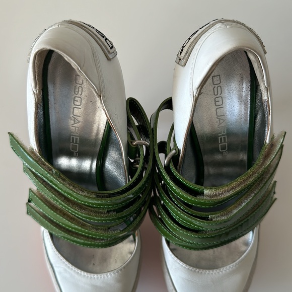 Dsquared2 Leather Sneaker Heels Size US8/ EU 38 - Picture 6 of 10